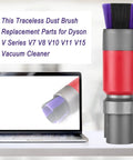 Traceless No Scratch Dusting Brush For V7 V8 V10 V11 V12 V15 Gen5 Detect And Gen5 Outsize Vacuum Cleaners shown next to laptop.