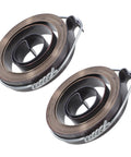 Heavy Duty Steel Drill Press Return Spring Coil Assembly Excellent Elasticity Stability Replacement Spindle Coil Spring for Milling Machines and Industrial Bench Drill - Close-up view of two heavy-duty steel coil springs.