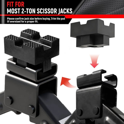 Universal Scissor Jack Pads Rubber Pinch Weld Saddle Protector For Two Ton Jacks Anti Slip Car Lift Pad detail view