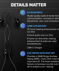 Extreme 2 Point 0 Shooting Ear Buds With Hearing Enhancement Noise Isolation Bluetooth And Dynamic Speakers 25 Hour Battery All In One 3 In 1 Ear Protection for range day with controls and USB-C charger