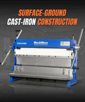 Beast Of A Three In One Pan And Box Brake Slip Roll Shear And Bending Machine For Sheet Metal 20 Gauge Mild Steel Model MMCB3016