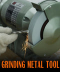 Heavy Hitters 400 Grit Green Silicon Carbide Bench Grinder Wheels For Precision Metalworking tool sharpening in action.