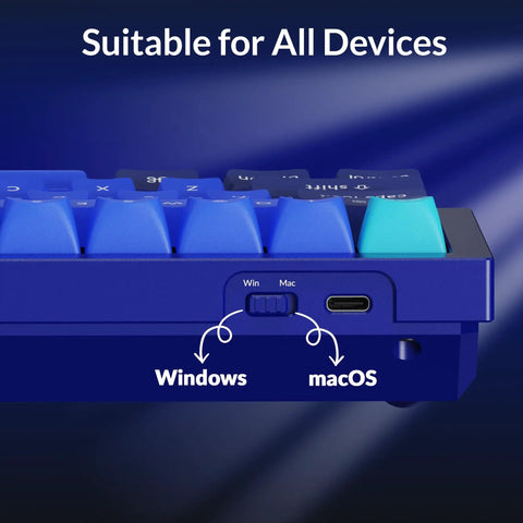Compact 52 Key Mechanical Keyboard With Solid Aluminum Frame And Tunable Layers Featuring Hot Swappable Gateron Red Switches Custom Rgb Lighting And Straight Fire Typing Feel Perfect For Mac Or Windows Setups Ready To Level Up Your Gear Legit Fast with Windows and Mac toggle switch