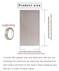 Size chart and roll of Faraday Shielding Fabric For RFID And WiFi Blocker, Copper Nickel EMF Shielding Material, conductive textile