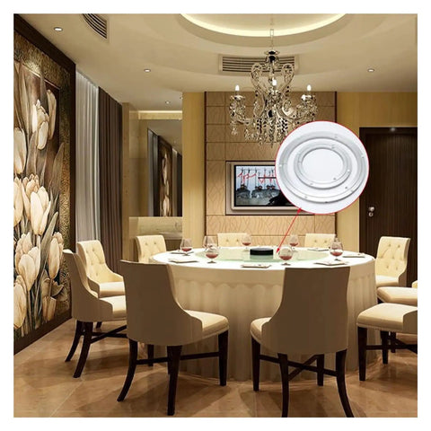 360 Degree Rotating Table Base Bearing With Smooth Swivel For Kitchen Dining Lazy Susan in modern dining room