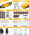 Cordless Rotary Tool Kit With 6 Speed Settings Up To 35,000 RPM, Pro Grade 2.0Ah Battery And Charger with 90 accessory pieces.