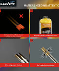 Precautions for using Double Heads Swirl Flame Turbo Torch With Self Ignition And 5 Foot Hose, includes safety and maintenance tips.