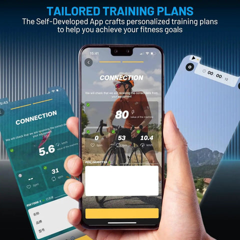 Mobile app interface for tracking Five In One Exercise Bike For Home Gyms With 350 Lb Capacity 32 Level Magnetic Resistance And Safety Brake.