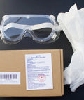 3 Pack Safety Goggles Over Glasses Protective Eyewear With Adjustable Straps For Lab Construction Home DIY And Kitchen Chores Clear Lenses on box