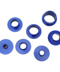 Master Grade Ten Piece Router Bushing Set With Lock Nuts, Solid Aluminum Template Guides for Stress Free Wood Routing