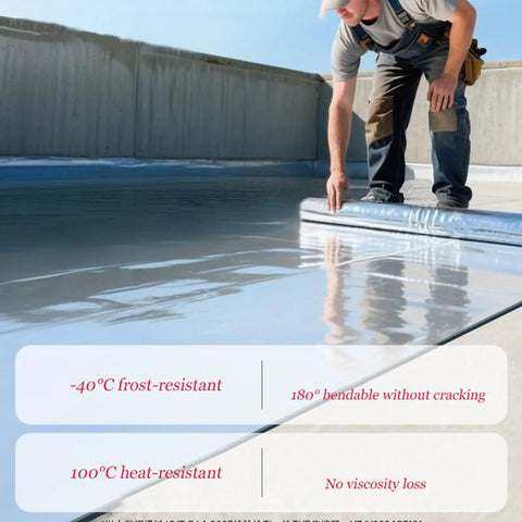 Pro Level Heavy Duty Waterproof Asphalt Roof Shingles Repair Tape With Thick Aluminum Foil Backing applied on flat roof by contractor.