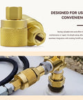 Brass forklift propane tank connector, female adapter valve with knurled grip