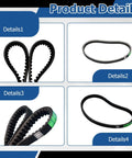 Go Kart Drive Belt Replacement 37x98 For Torque Converter 203597 30 Series Asymmetrical Cogged Belt Three Quarters Inch Top Width