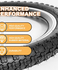 Close-up of 20x2.125 inch kids bike tire from 2 Pack 20x2.125 Inch Kids Bike Tires Set With Tubes And Levers For BMX MTB And Youth Rides