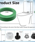 Diagram showing 3 Inch Toilet Flange Tank To Bowl Coupling Kit Compatible With Champion 4 Models with gasket and parts dimensions.