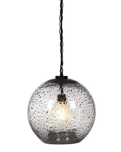 Modern Farmhouse Pendant Light For Kitchen Island And Entryway With Clear Hand Blown Glass Globe And Black Marble Accent Ceiling Hanging Fixture Big 13 Inch Globe On Black Chain Kit For Dining Room Bar Hallway