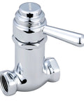 Self Closing Chrome Straight Stop Valve For Plumbing Half Inch Brass Fixture With Smooth Close Durable Chrome Finish Easy Install Leak Proof Shutoff Perfect For Bathrooms Kitchens And Laundry Fixtures