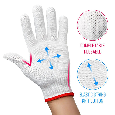 Cotton Work Gloves 12 Pairs For Painters Mechanics Garden Outdoor Jobs Durable White Knit Gloves For Heavy Duty Protection
