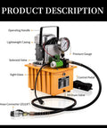Beefy 750W Electric Hydraulic Pump Power Pack Unit 110V Two Speed 10000 PSI 8.4 Quart with solenoid valve and gauge