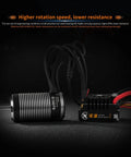 2250KV Sensored Brushless RC Car Motor For 1/8 Scale Monster Trucks, 3-6S LiPo Ready, IP67 Waterproof, shown with wires