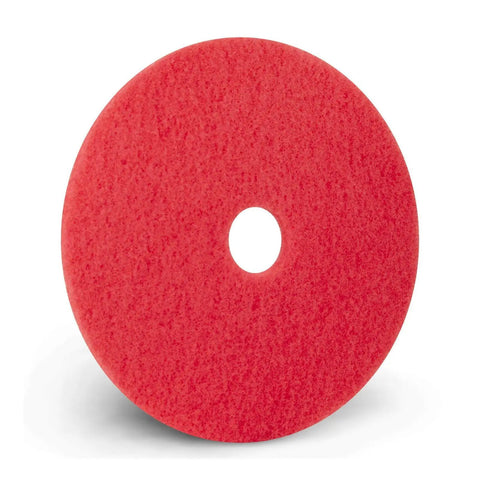 20 Inch Red Daily Cleaning and Buffing Pad Pack Of 5 For Light Duty Cleaning Scrub And High Gloss Shine On Cars Trucks SUVs And More Model 404420