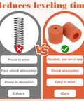 Comparison of metal spring vs silicone column for 16 Pcs 3D Printer Heat Bed Leveling Parts Set With Heat Resistant Silicone Buffers And Solid Bed Mounts, Silicone Leveling Columns For Stable Hotbed, 12 Pcs 18mm And 4 Pcs 16mm Tools For Precise Bed Leveling, Pro Grade Quality