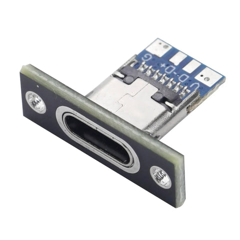 USB 3.1 Type C 24 Pin Female Receptacle Socket Adapter For Soldering Wire And Cable 24P PCB Board Support Module