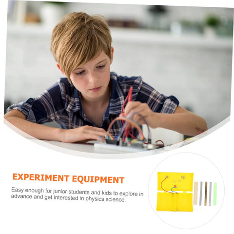 Student using Plastic Conductivity Experiment Kit for Students Hands On Science Gear for Physics Labs Classroom Demos and Projects