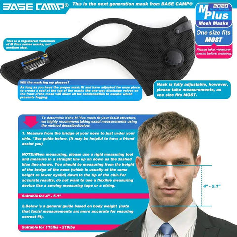 Instruction guide for adjustable six activated carbon filters included dust face mask for woodworking, construction, and cycling.