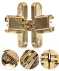 Six Pack Concealed Cabinet Hinges Self Closing 1.64 By 1.3 Inches Invisible Quiet Hinges For Kitchen Cabinets And Furniture