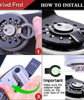 Instructions for installing Heavy Duty Oscillating Multi Tool Blades That Slice Through Wood Plastic Metal And Nails Like Butter With Vibration Control.