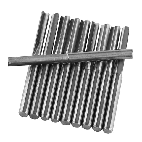 Get A Bang For Your Buck With This 10 Pack Of 3.175mm Tungsten Carbide End Milling Cutters Perfect For CNC Woodworking And Engrave Jobs That Need Durable Double Flute Bits. Precision 3.175mm tungsten carbide cutters for CNC jobs.