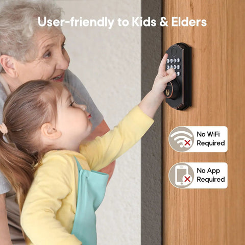 No Hassle Fingerprint Door Lock With Smooth Keyless Entry Deadbolt For Front Door Solid Home Security Holds One Hundred Fingerprints Fifty Codes And Two Spare Keys For A Quick Snap Install