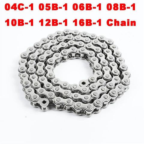 Top Tier 1.5Meters 304 Stainless Steel Short Pitch Roller Drive Chain Join Buckle for Industrial Transmission Gear 04C 05B 06B 08B 10B 12B 16B Models