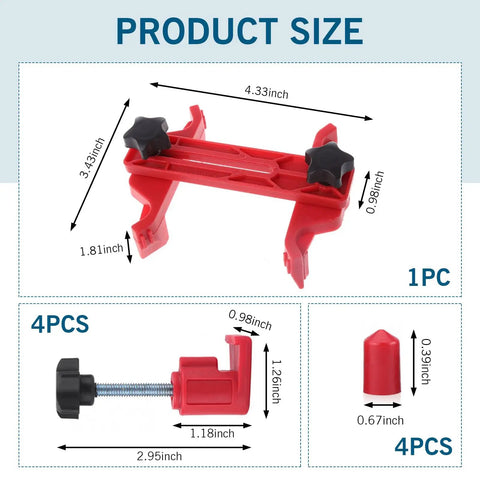 Heavy Duty 9 Piece Camshaft Timing Tool Set With Slick Anti Slip Grip And Smooth Thread Lock Universal Sprocket Retainer measuring 4.33 x 3.43 inches.