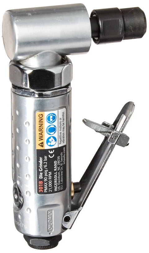 Right Angle Die Grinder Kit One Quarter Inch, 21,000 RPM, with durable ball bearing construction reducing vibration