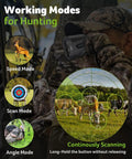 Hunter using Go To Golf Rangefinder With Slope And Anti Shake Tech, 800 Yard Range, 6X Magnification in hunting mode