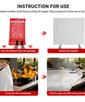 Heavy Duty Emergency Fire Blanket 2 Pack Be Ready For Quick Extinguish Fireproof Fiberglass Heat Shield instructions