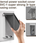 Straight Up Tough Extra Duty One Gang Vertical Outdoor Outlet Cover Compatible With Arlington Boxes Durable Weather Resistant Shield for Backyard Patio or Driveway with hand opening cover.
