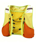 Trail Ready Hydration Running Vest With Lightweight Pack, Breathable Mesh Back Ventilation, Reflective Pockets, Front View