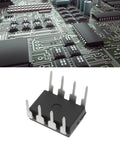 10Pcs ICL7660 ICL7660S ICL7660SCPAZ CMOS Voltage Converter IC PDIP8 on circuit board for voltage conversion projects