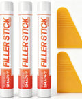 White Wood Filler Sticks 3 Pack Quick Dry Putty For Nail Holes Baseboard Dings And Cabinet Touch Ups No Sanding Needed, with scrapers.