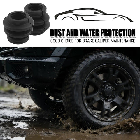 Rubber Caliper Slide Pin Bushing Kit With Seals Dustproof For Brake Calipers Rebuild Upgrade for Jeep splashing through mud