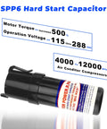 Hard Start Capacitor Kit With 500 Percent Torque Boost For HVAC Systems 115V Through 288VAC 4000 To 120000 BTU