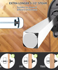 Built Like A Tank Outdoor Slide Bolt Latch, 5.5 Inch Shed Door Lock Set, showing latch suitable for various door thicknesses.