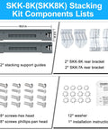 Space Saving Stacking Kit For 27 Inch Front Load Washers And Dryers Compatible With Most Units Includes SKK-8K And SKK-7A Brackets