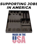 Tool Sorter Screwdriver Organizer Tray for Quick Access and Easy Grab Keep Your Screwdrivers Sorted and See Every Driver in Black