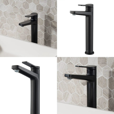 Indy Single Handle Vessel Bathroom Faucet Chrome Finish Solid Brass Construction for No Hassle Temperature And Flow Control