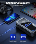 Beefy 6000A Jump Starter With Air Compressor And Tire Inflator Portable Car Jump Box for All Gas Engines and 10L Diesel device