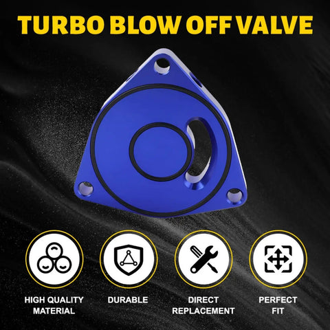 Honda Civic Turbo Valve Plate Spacer BOV 1.5T Billet Upgrade Mods For Coupe Blue Boost Ready Accessory for 2015 To 2021